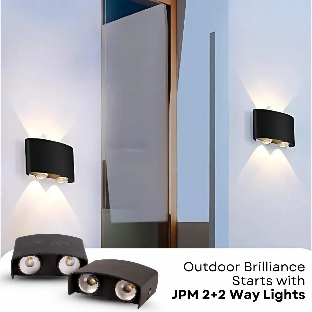 JPM 2+2 Way Light | Compact 5W LED Wall Light | JPMI