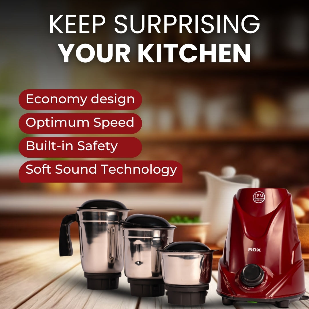 Rox Mixer Grinder || High-Performance Grinder – 550W || JPMI
