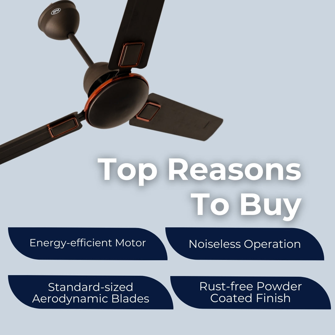 JPM Aerien DLX Ceiling Fan | 51W | Energy-Efficient Cooling