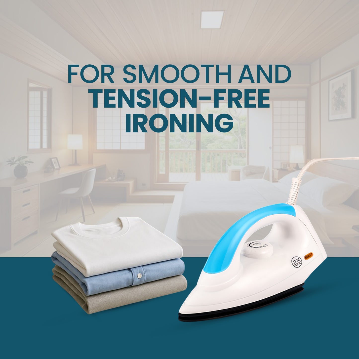 Best 1000W Electric Dry Iron Sleek – Top Pick | JPM Industries