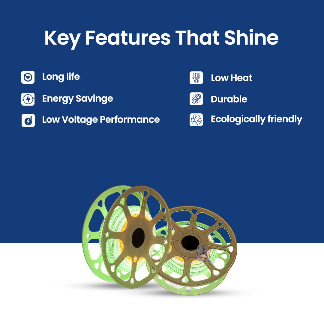 JPMI TriCo Rope LED Lights 18 m 115 W Flexible LED Lighting