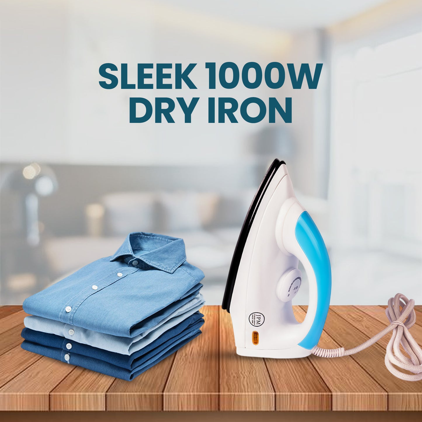 Best 1000W Electric Dry Iron Sleek – Top Pick | JPM Industries