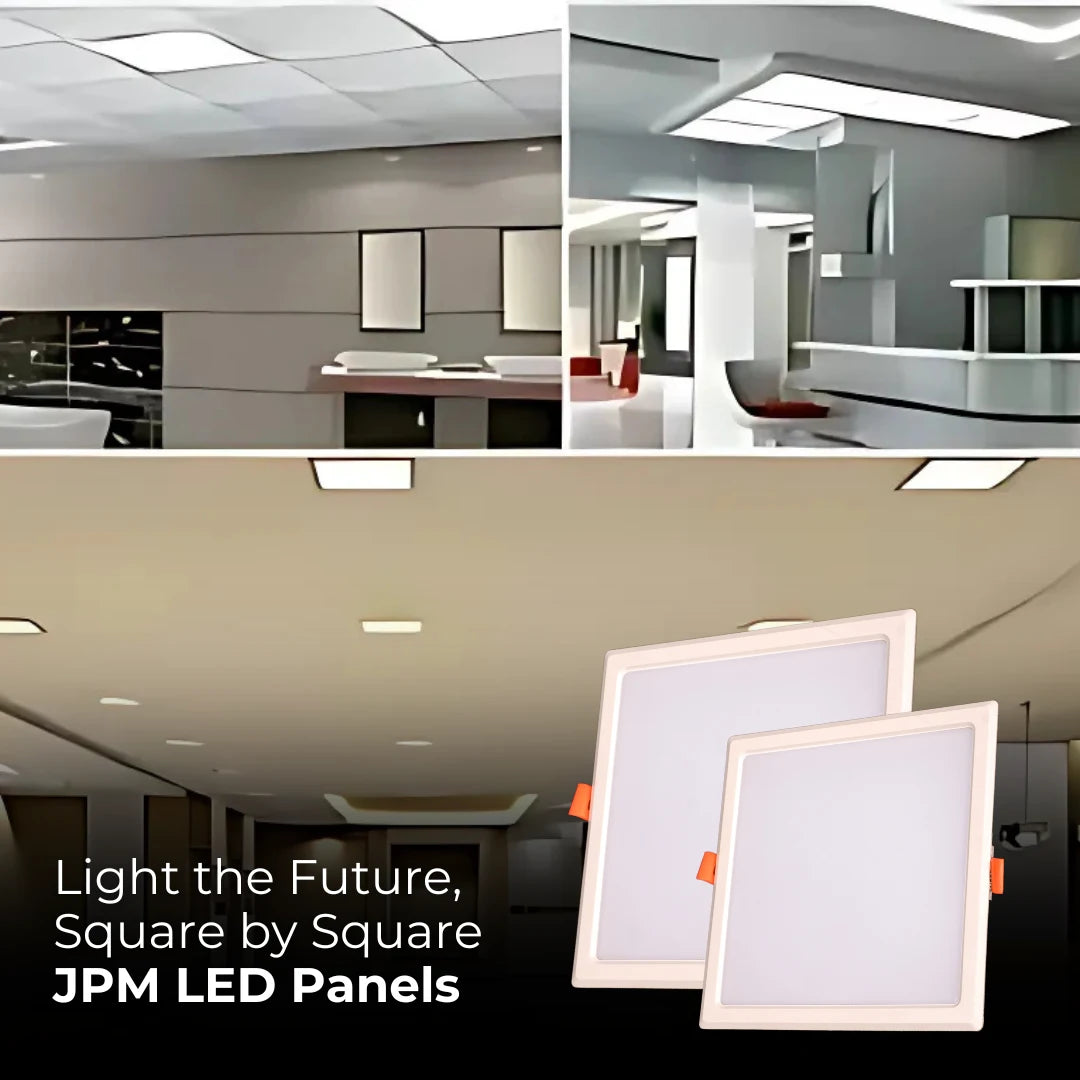 JPM Industries Square LED Panel – 8W to 20W | All Tones