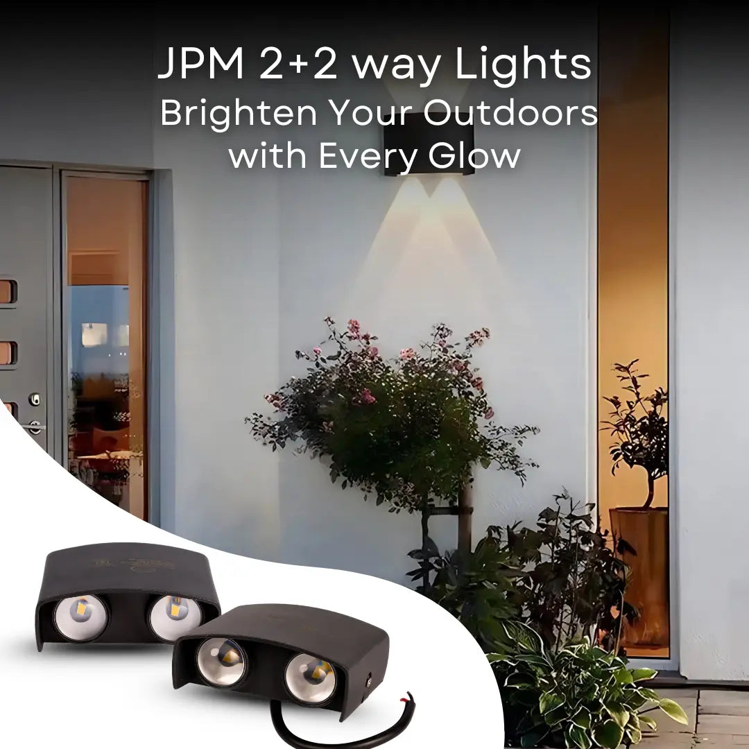 JPM 2+2 Way Light | Compact 5W LED Wall Light | JPMI
