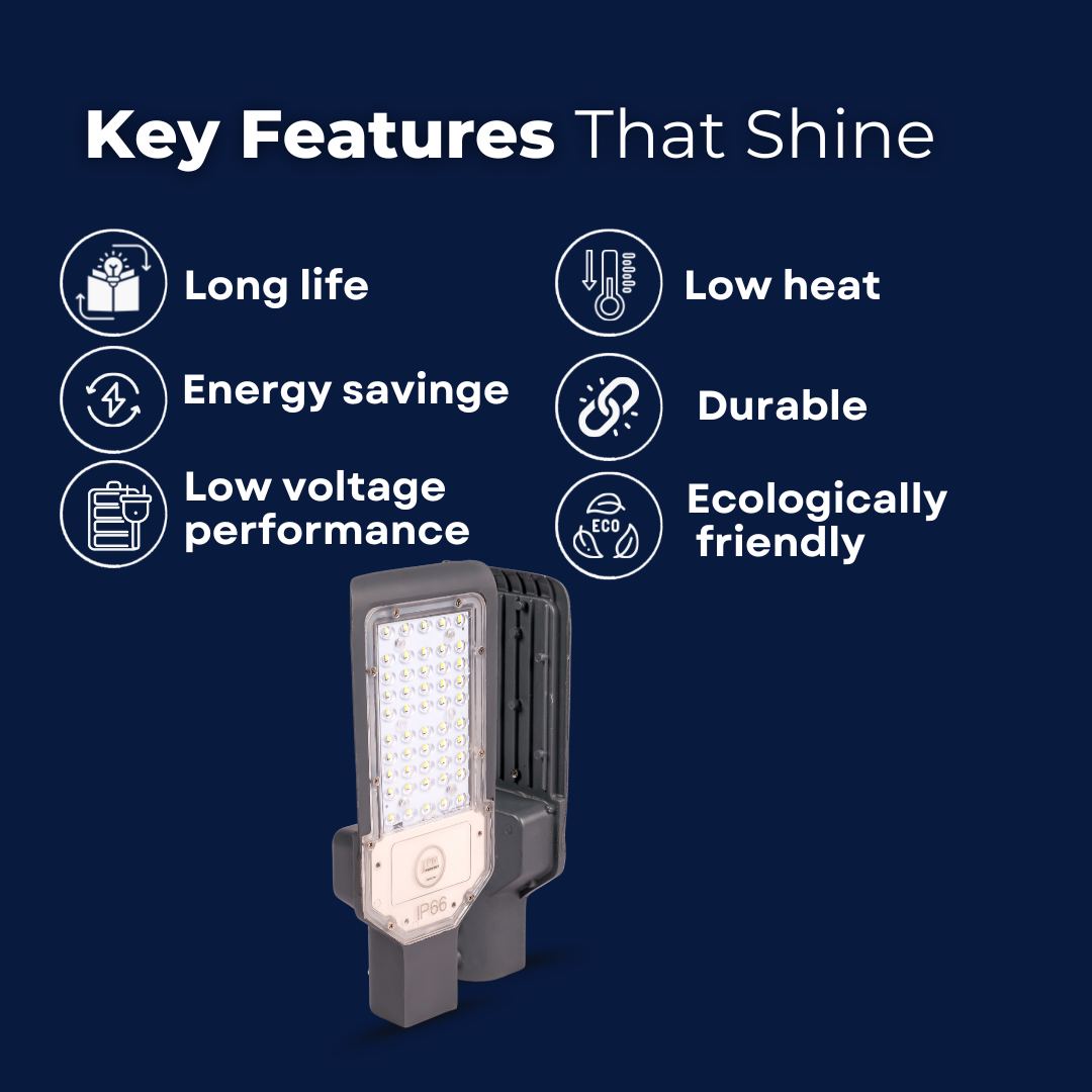 Luminous Led Street Light | 30W- 100W | JPM industries
