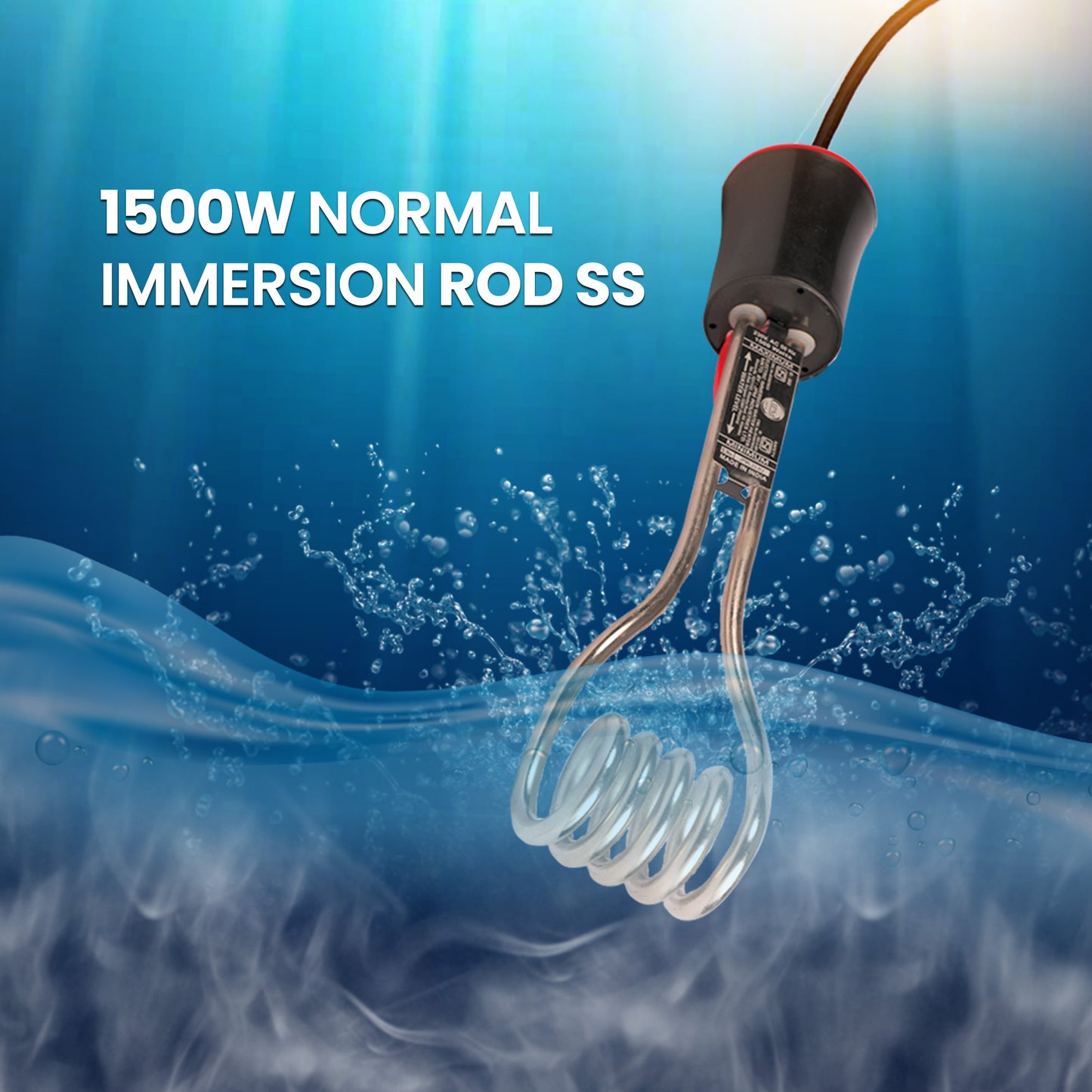 Electric Immersion Rod Water Heater SS (1500W)