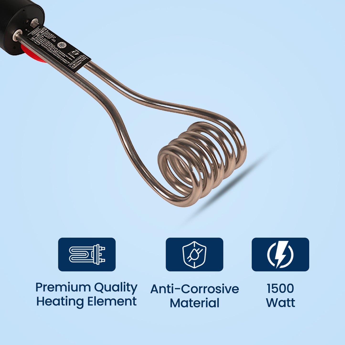 Electric Immersion Rod Water Heater SS (1500W)
