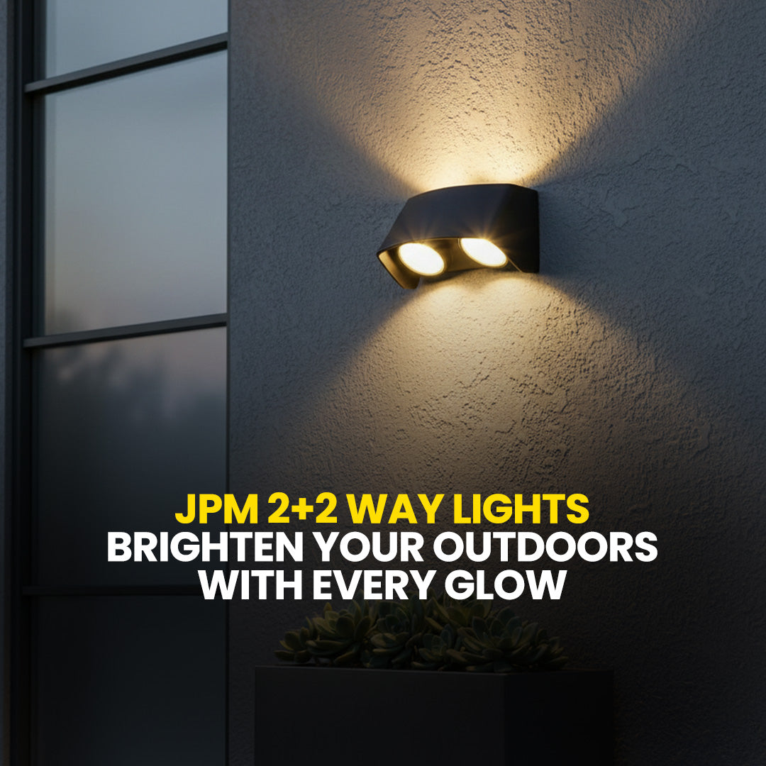 JPM 2+2 Way Light | Compact 5W LED Wall Light | JPMI