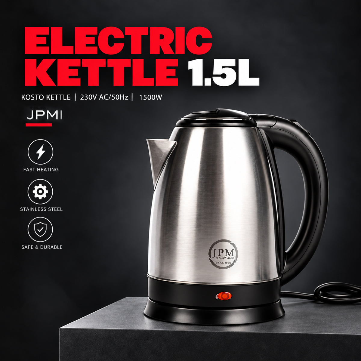 Basic Kosto Kettle 1.5L 1500W