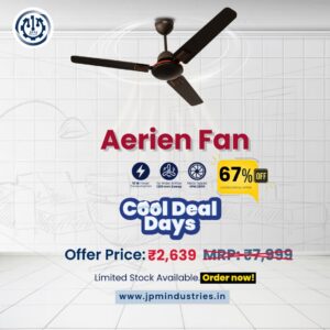 JPM Aerien DLX Ceiling Fan | Stylish & Energy-Efficient Cooling